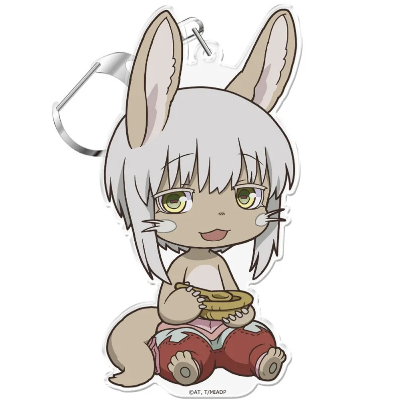 Made in Abyss 6CM Double Sided Printed Acrylic Keychain Cute Figure Key Ring Backpack Hanging Ornament Birthday