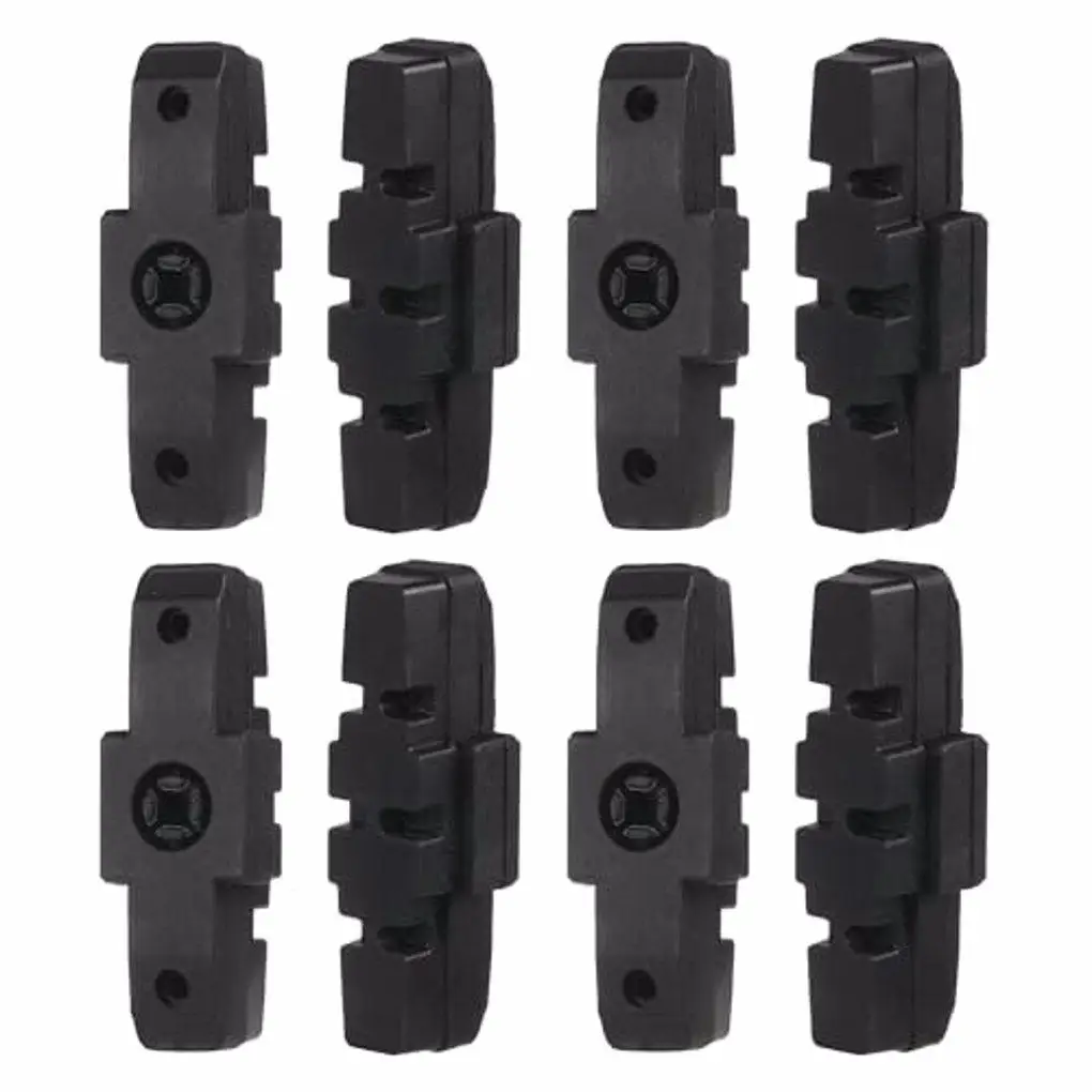 8pcs Black Easy Installation Brake Shoes For Magura HS11/HS22/HS33 Wide Compatibility High Performance