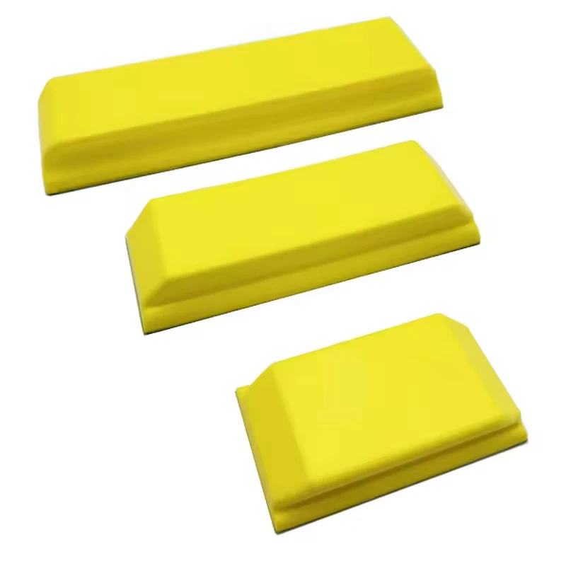 3 Pcs Hand Sanding Block Kit Classic Rectangle for Sanding Polishing in Auto Body and Paint Shops Detailing Shops