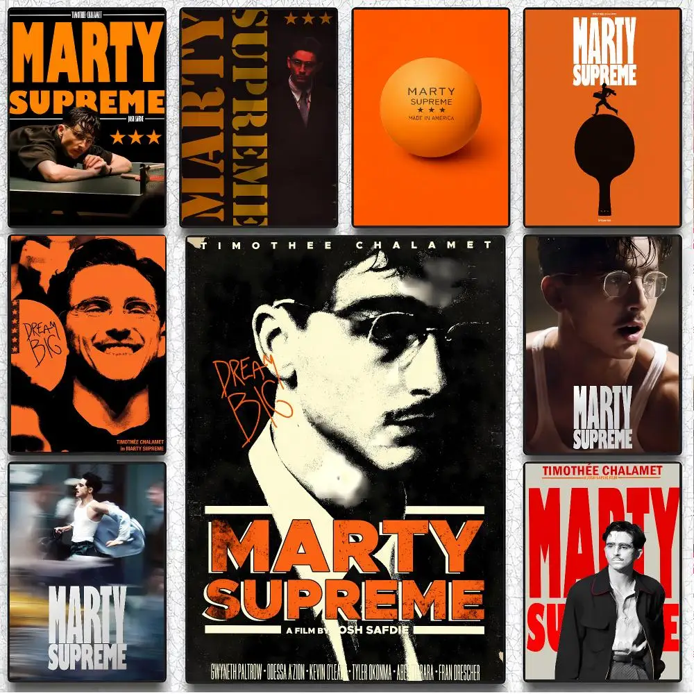 movie drama M-Marty Supreme Poster Art Wall Decor Indoor Outdoor for Collectors