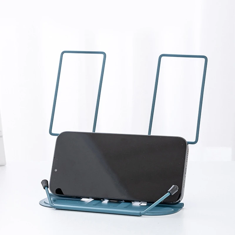 조정 가능한 책상 책 스탠드 요리 책 홀더 휴대용 책 받침대 두꺼운 책 요리 책 교과서 요리법을위한 미끄럼 방지 페이지 클립