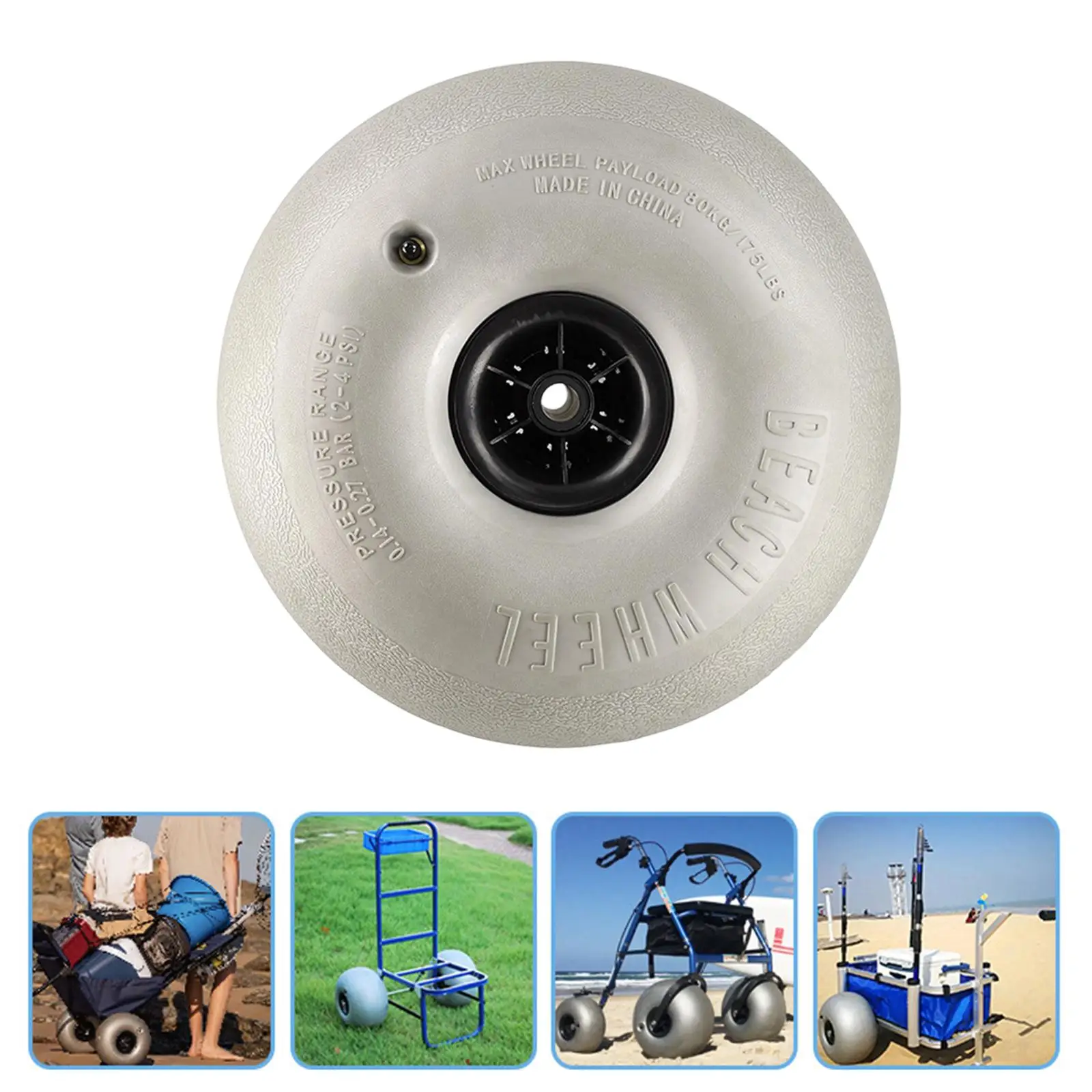 Beach Balloon Wheels PVC Material Inflatable Tire Heavy Duty Sand Wheel for Dinghy Cart Accessory