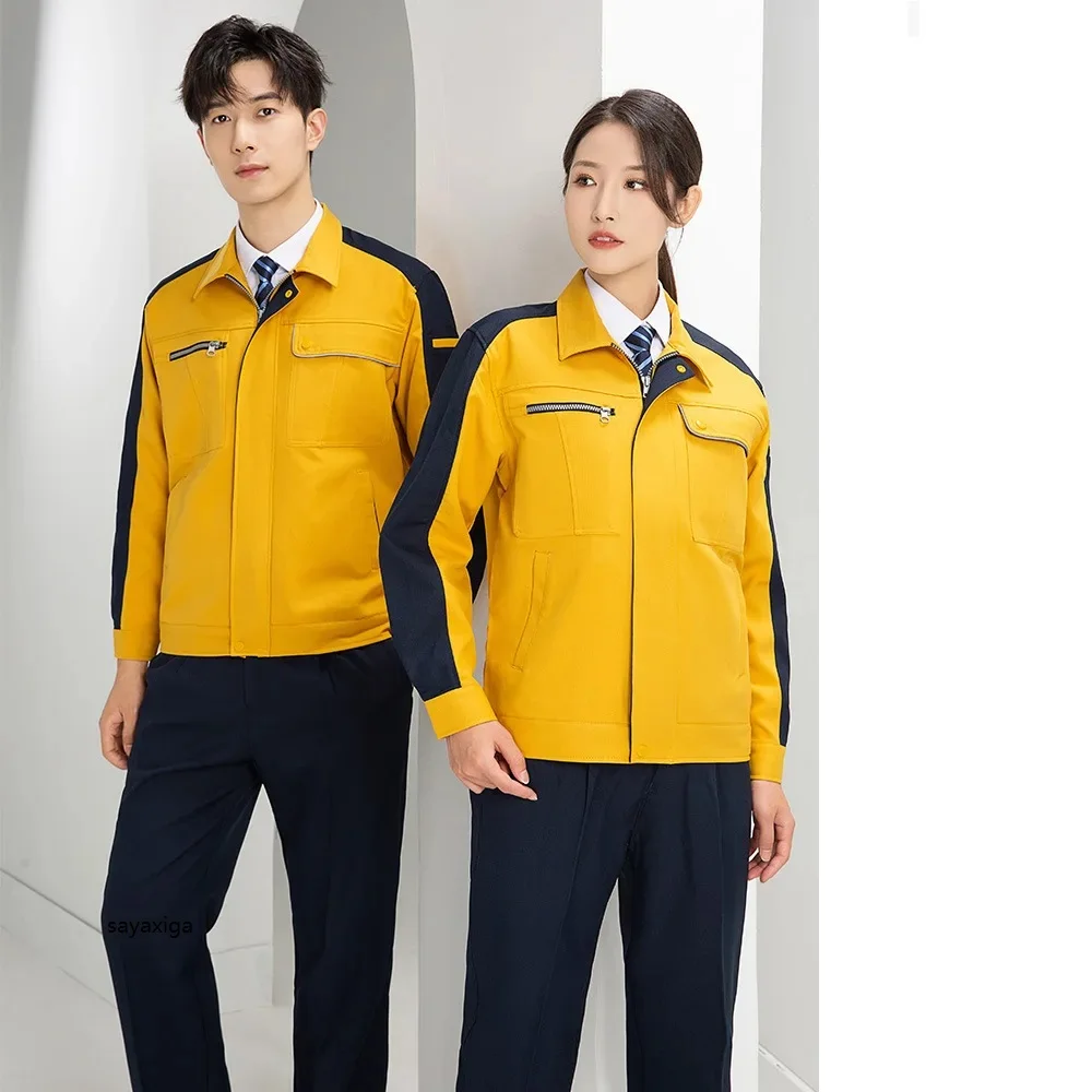 Electric Factory Workshop Uniforms Anti Static Working Suit Fashion Design Wear Resistant Worker Coveralls Jacket And Trousers