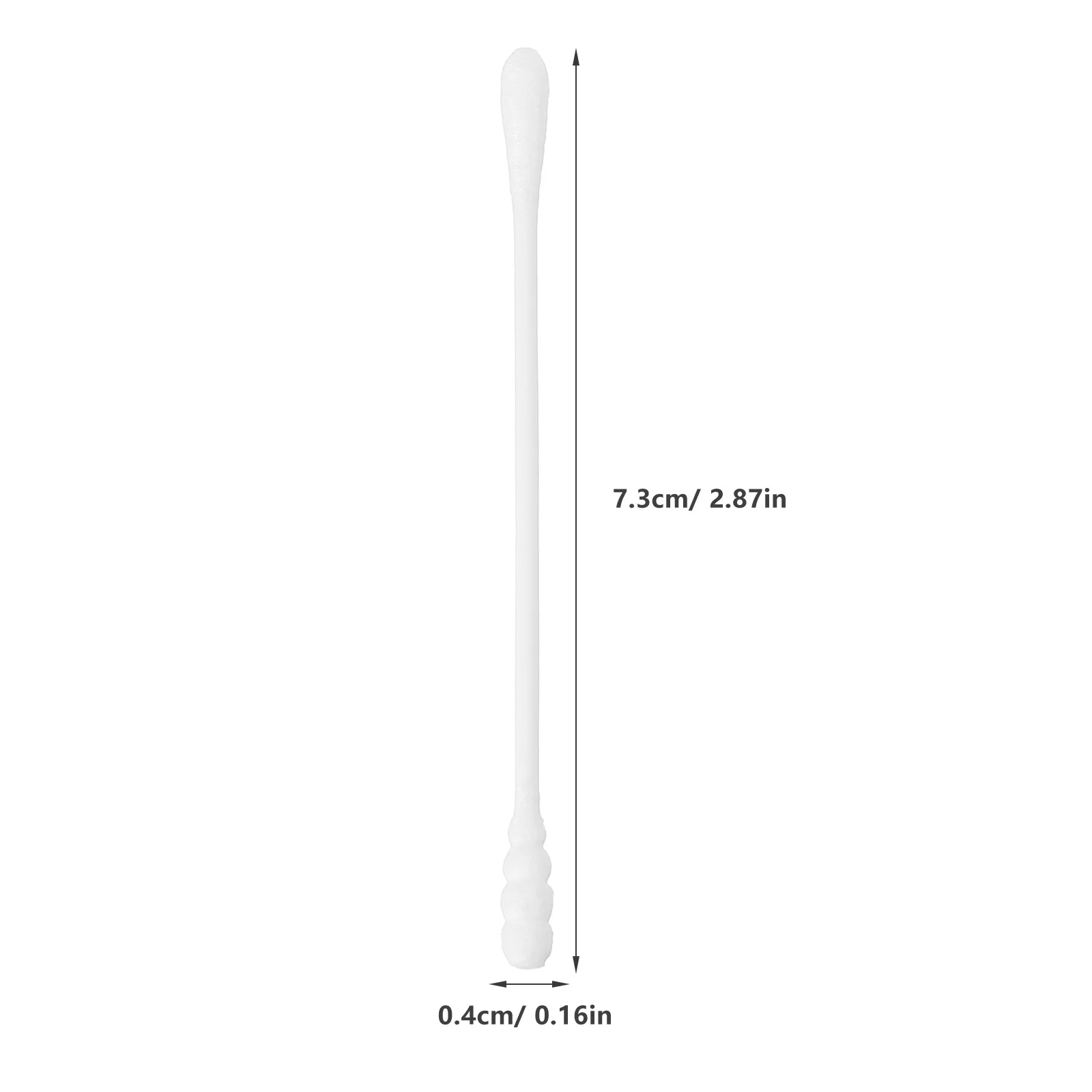 200 tamponi di cotone bianchi 74 mm doppia punta per punte ad albero sottile applicazione per il trucco per la pulizia del ombelico dell'orecchio