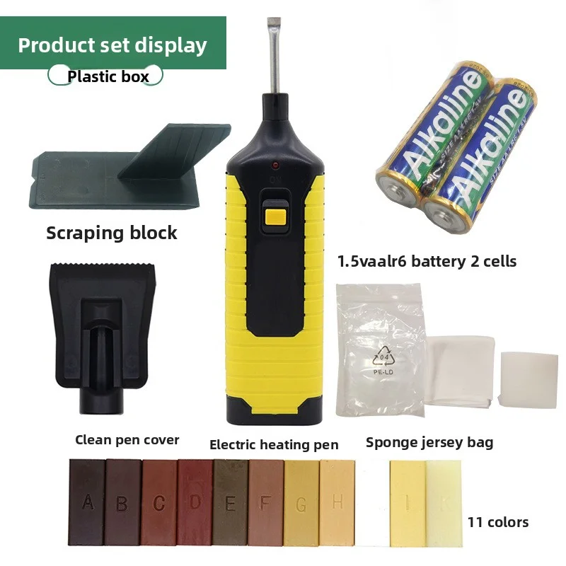 مجموعة أدوات أرضية خشبية خاصة، أداة إصلاح تركيب، مجموعة إصلاح ثقب أثاث الأرضية عبر الحدود