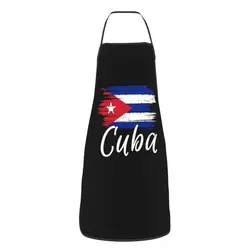 Unisex Cuba Cuban Havana Flag Kitchen Chef Cooking Baking Apron Women Men Cuban Patriotic Tablier Cuisine for Gardening
