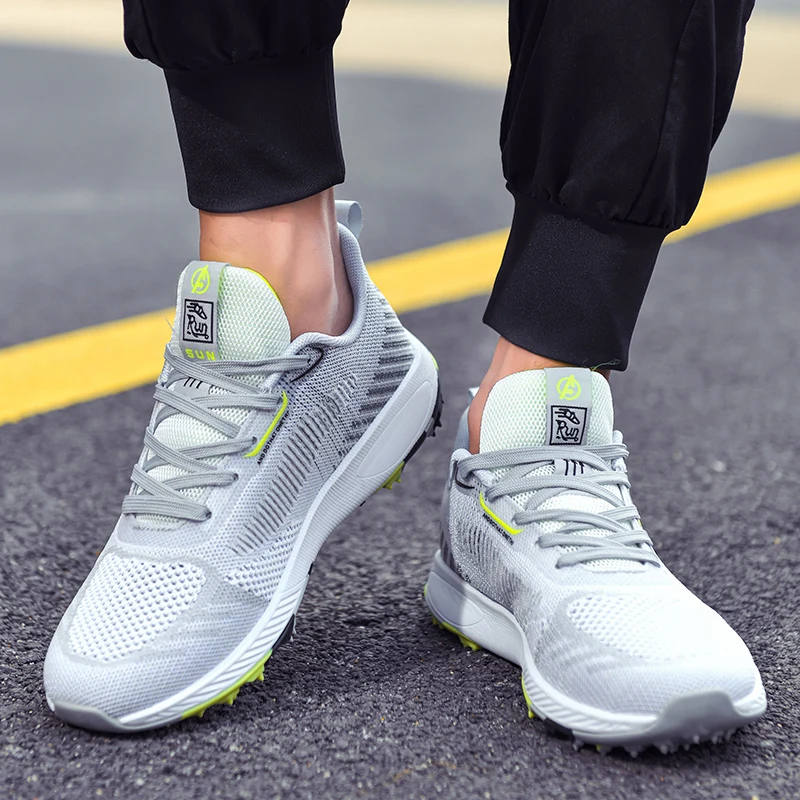 Chaussures de golf respirantes en maille pour hommes et femmes, jogging en plein air, chaussure de marche, chaussure d\'entraînement, nouveau