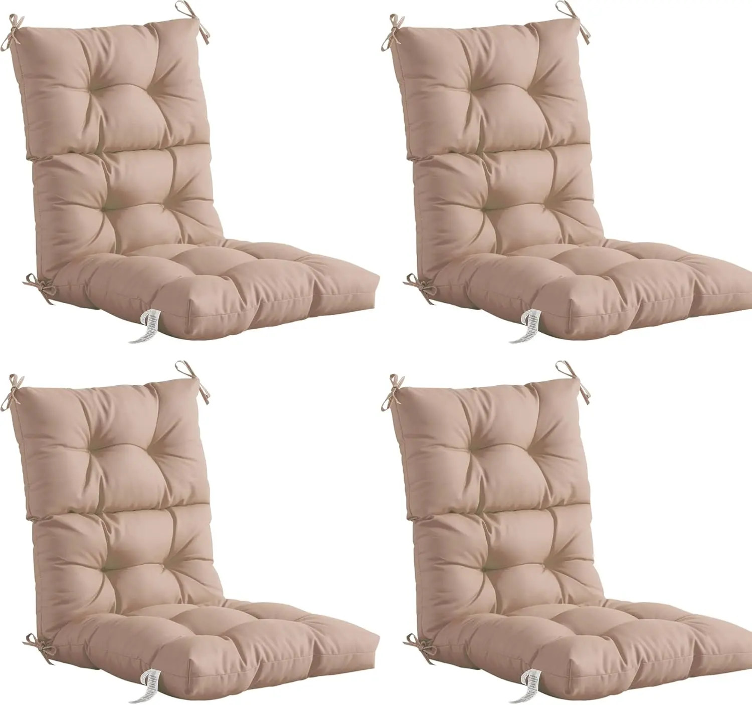 

ADLIVWYD Набор из 4 подушек для уличного кресла-качалки Adirondack, 45 x 22 x 4 дюйма, устойчивое к выцветанию тафтинговое сиденье и плетеное кресло с высокой спинкой Cu