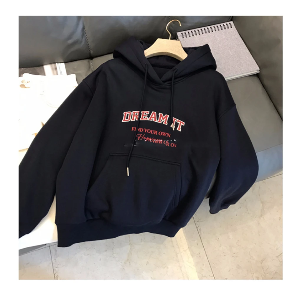 

For Daily Leisure Casual Pullover Korean Style Hoodie Casual Outings M, L, XL, 2XL Daily Leisure Sweatshirt For Women