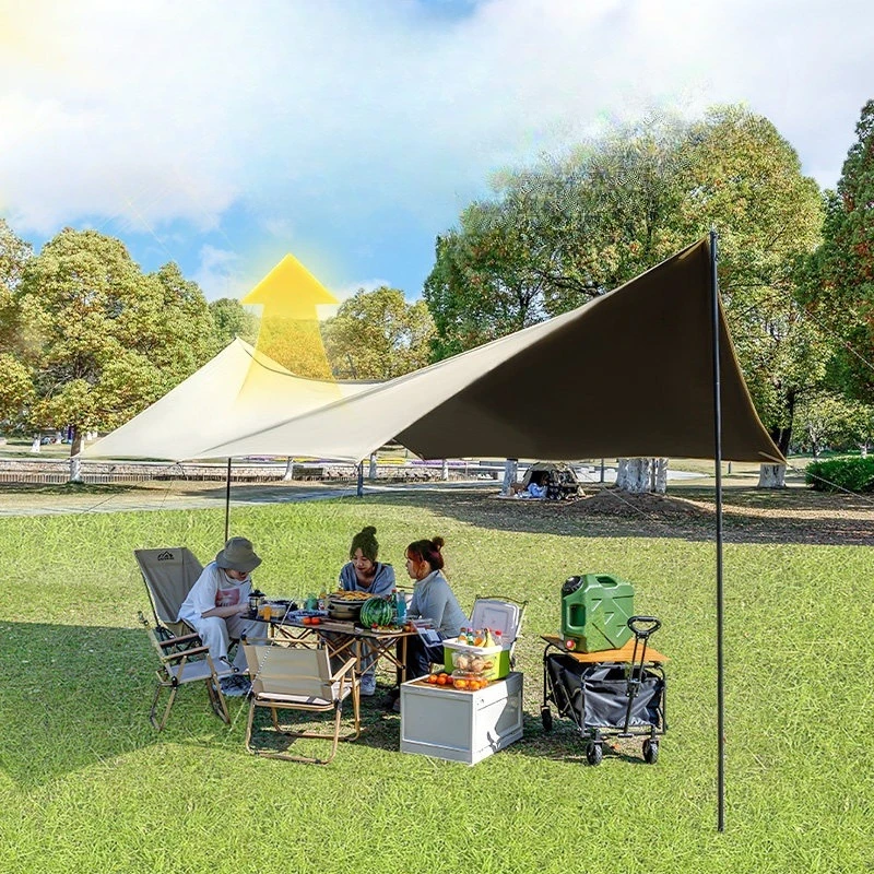 & Sky Screen Tent Outdoor Camping Black Glue Sunscreen Rainproof Equipment Portable Picnic Light Blocking Quick Open Awning