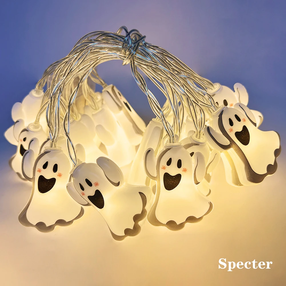 Led Halloween Verlichting Pompoen Led String Lights Slinger Decoraties Voor Thuis Batterij Aangedreven Halloween Decor Straattuinverlichting