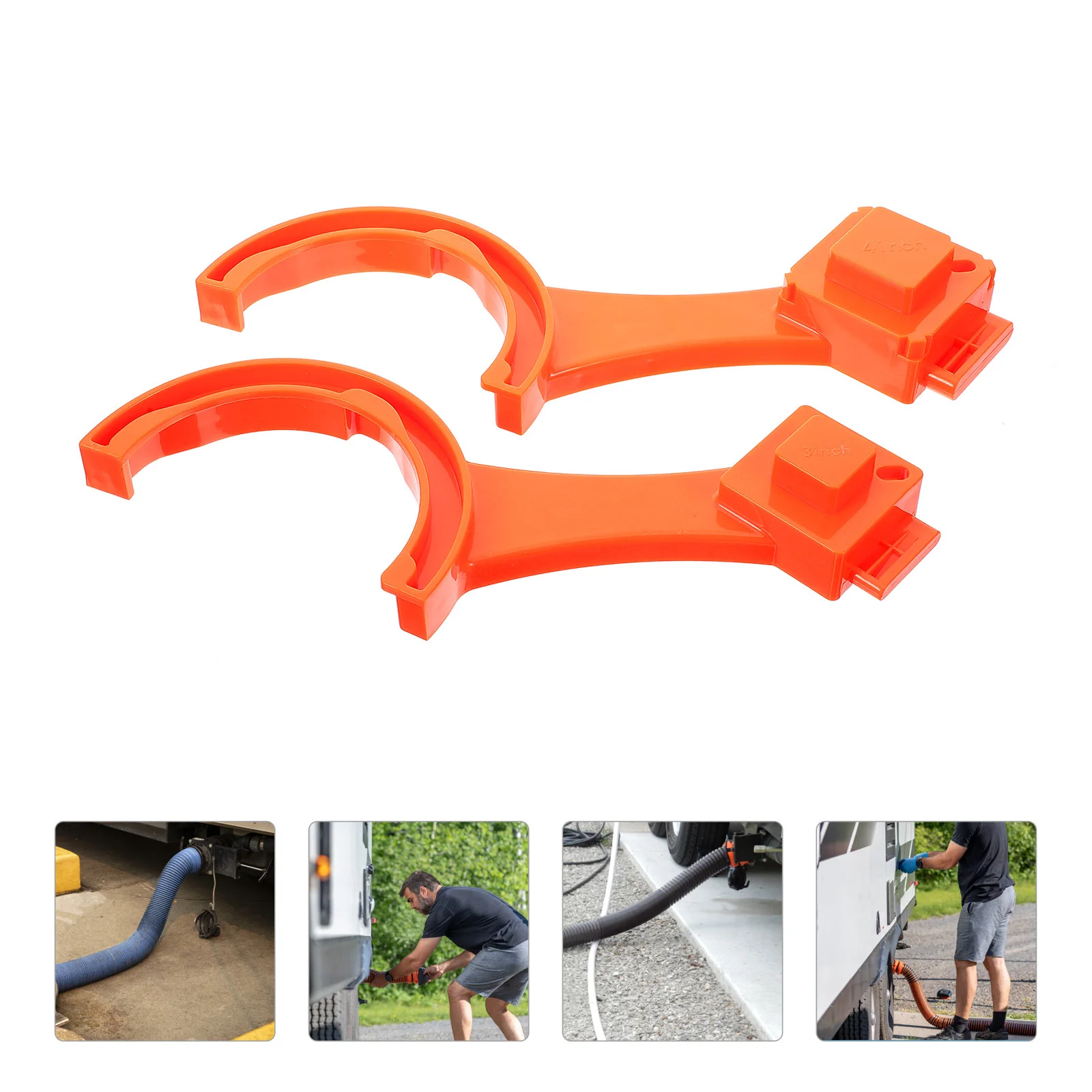 

2Pcs Rv Sewer Hose Wrench Multi Purpose Tool Suitable for Different Hose Sizes Cleanout Plug Wrench