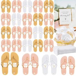 6-30Pairs Flip Flops Bulk Wedding Party Danding Shoes Slippers Wedding Favors Gifts for Guests Bachelorette Hen Party Sandals