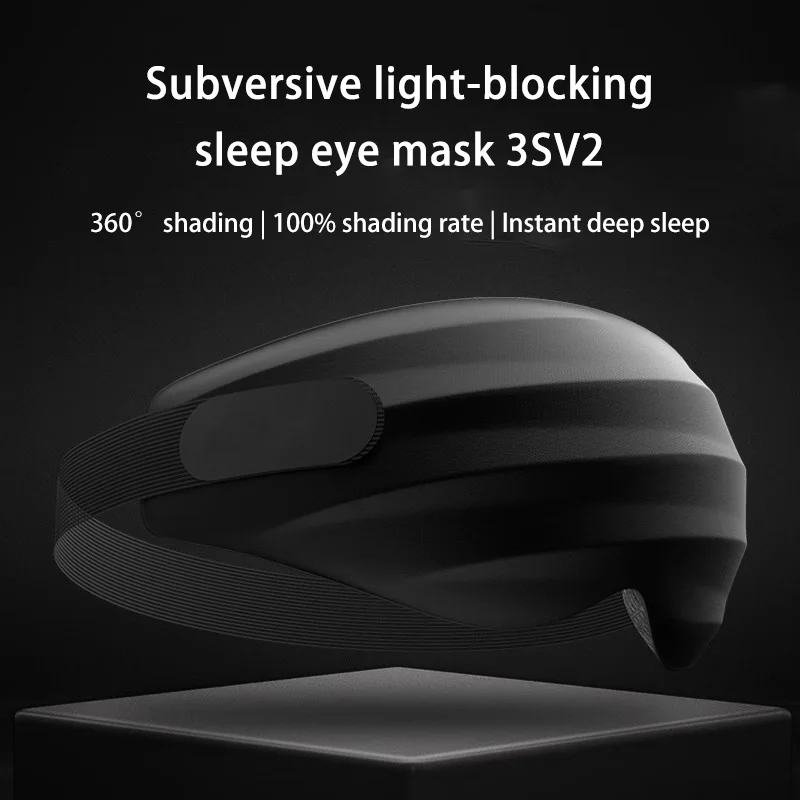 4S Pro Eye Mask Sleep 3D Stereoscopic Sleep Aid for Men Women Adult Adjustable Portable Prevents Light Blackout Eye Mask