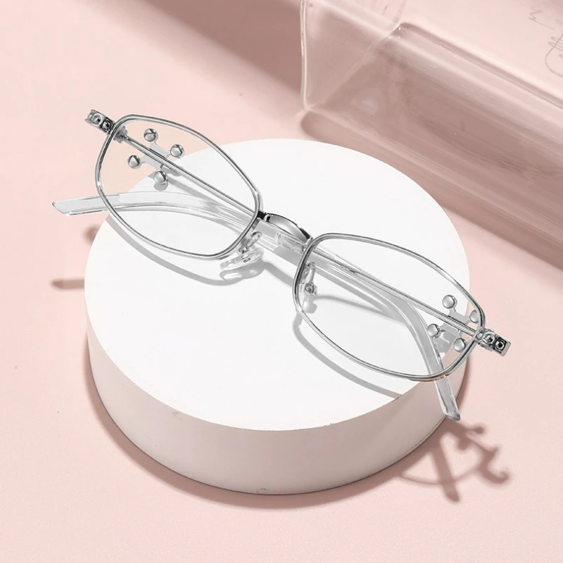 

Fashionable Metal Frame Anti-blue Light Glasses Diamond Glasses Legs Classic Sunglasses Men and Women Luxury Brand Glasses