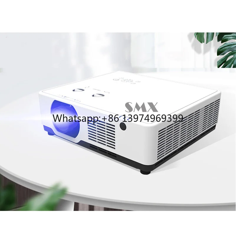 7000-Lumen 3LCD Laser Projector 3D Mapping Business Education WUXGA 4K Built-In Speakers 30-300inch Screen