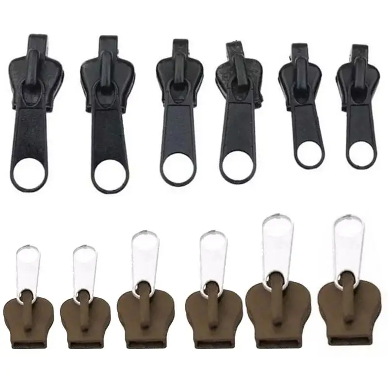 6pcs Zipper Repair Kit Portable Zip Fixer Zipper Head Puller Set Flexible Multifunctional Zip Slider Repair Kit Detachable Tool