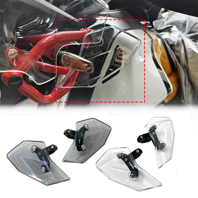 Motorradverkleidung Seitenflügel Windabweiser Windschutzscheibe für V85TT Touring Electra Street Tri Glide 2019-2023 2020 2021
