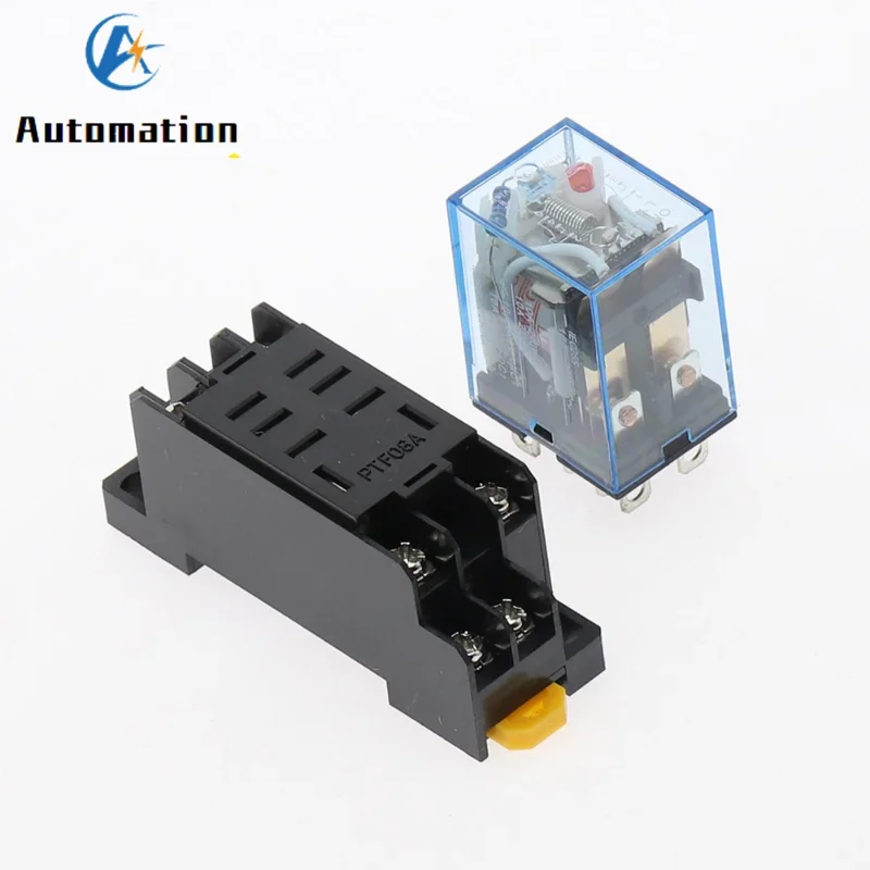 220/240V AC 10A 8PIN Coil Power Relay DPDT LY2NJ HH62P HHC68A-2Z With Socket Base