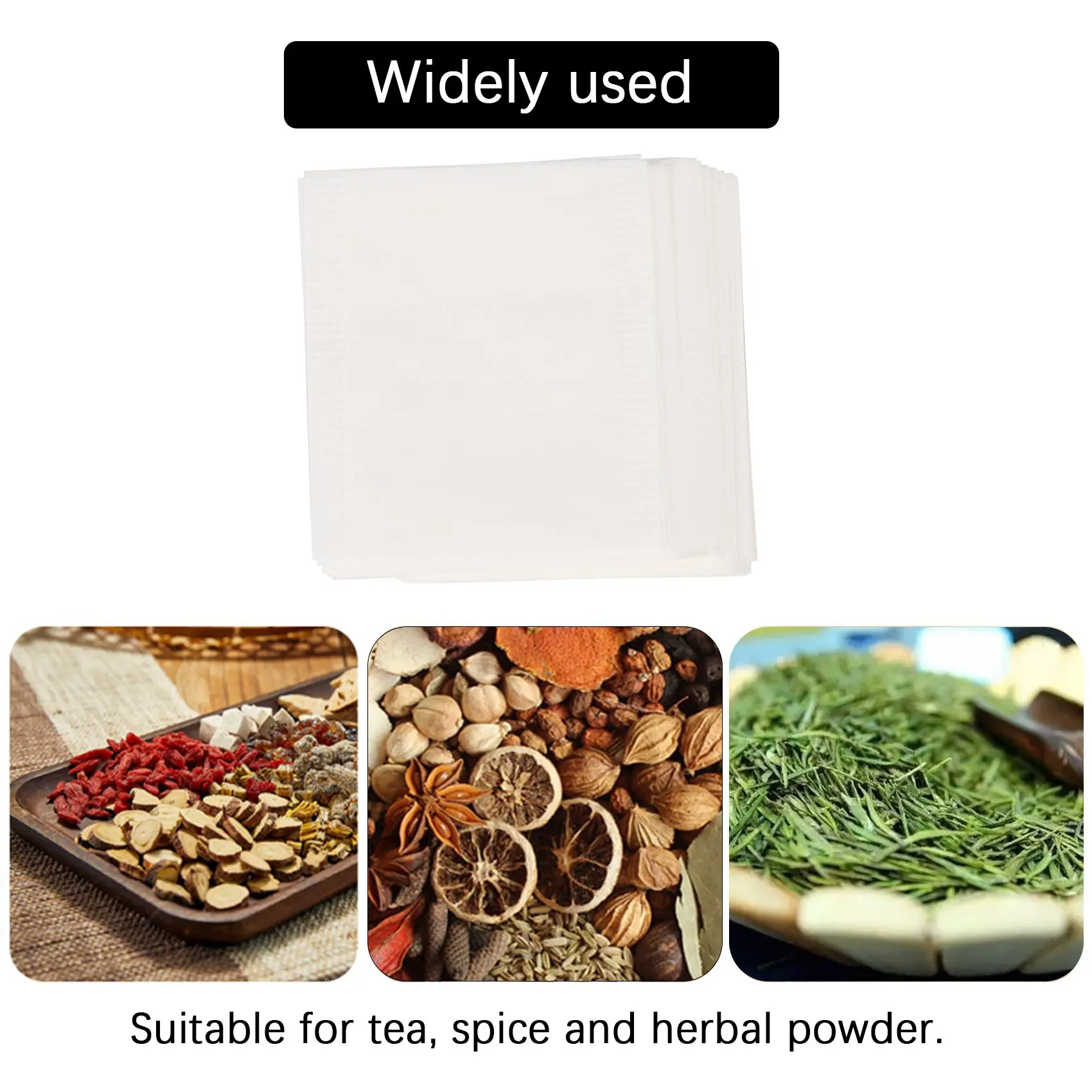 500pcs non-woven Empty Teabags String Heat Seal Filter Paper Loose Tea Bag