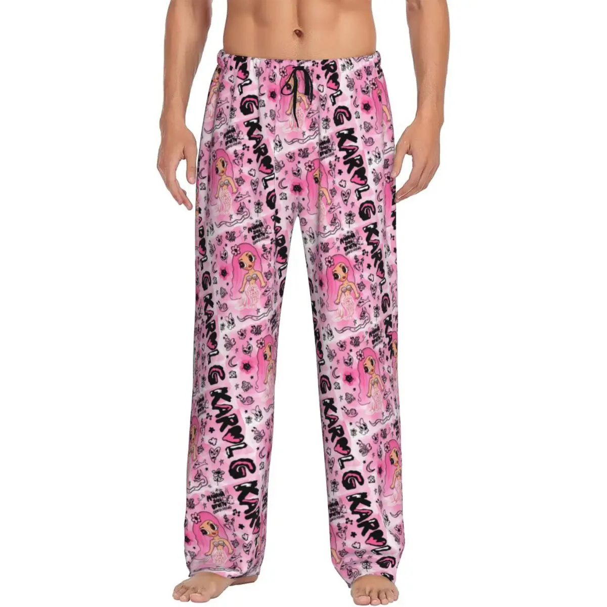 

Custom Singer Karol G Pajama Pants Men's Sleepwear Lounge Sleep Bottoms Stretch with Pockets
