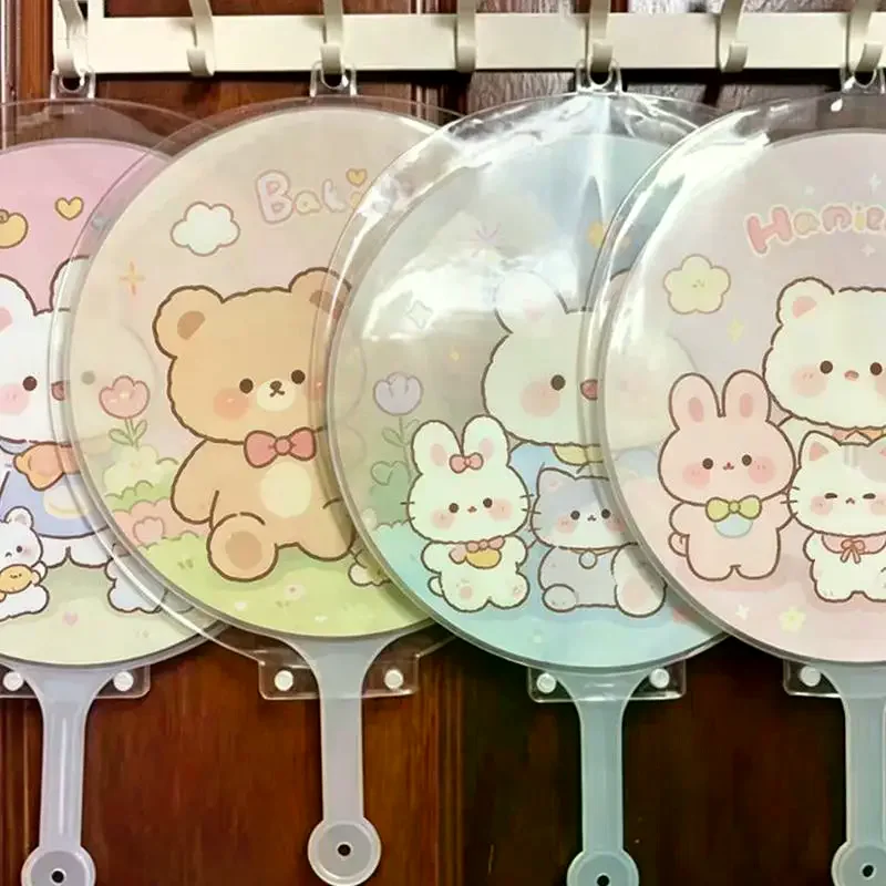 Hand Fan Protector Cover Transparent Anti Scratch Dustproof Design DIY Craft Lovers Idol Concert Fans No Yellow Clear