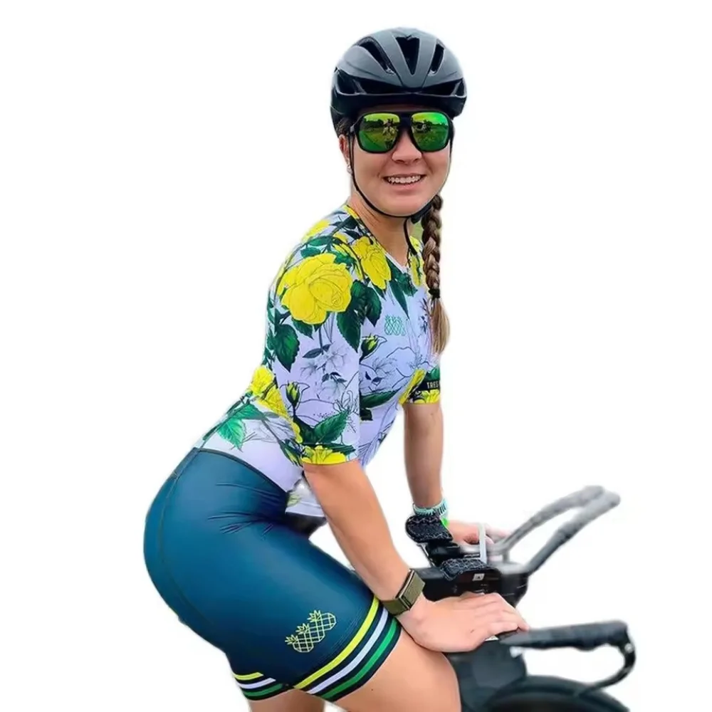 Cycling Jersey Suit Bicycle TEAM Bike Jersey Shorts Set Roupa Ciclismo Women Summer Pro Bicycle Contest Maillot Clothing 2026