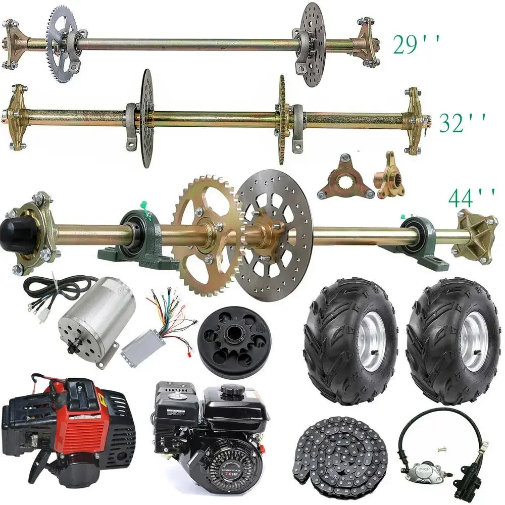 Zestaw tylnej osi TDPRO, hamulec, koła ATV Quad Go Kart Drift Trike Golf Fun Cart DIY