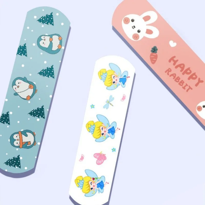 Ensemble de bandes de premiers soins pour enfant et adulte, lot de 100 pièces, bande dessinée, crêpe, plâtres, patch, peau, spantape, kawaii