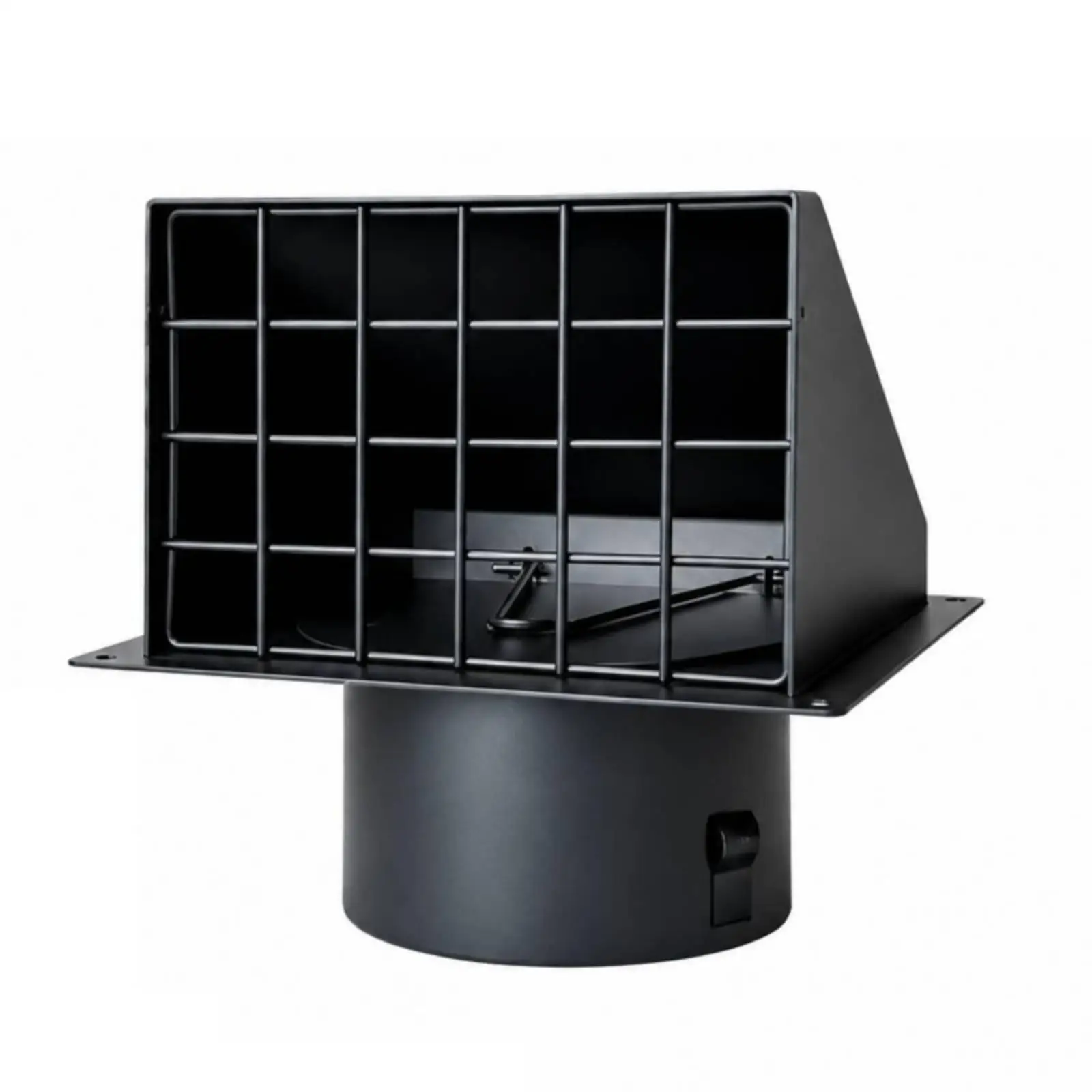 4 Inch Duct Wall Exhaust Hood Metal Ventilation Cover Weatherproof Bird Block Air Vent Cap for Outdoor Wall Mount