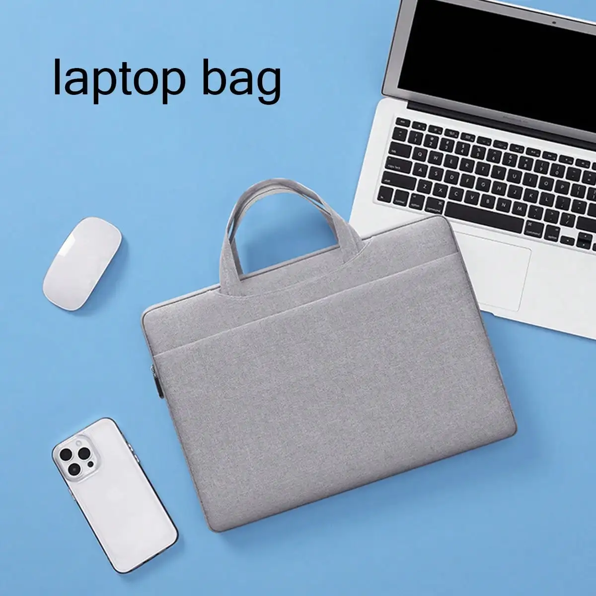 Casual Business Briefcase, Waterproof Two-In-One Computer Bag, Satchel Liner Bag, Dual-Purpose, Portable Multi-Functional Office and Work Clothing Computer Bag