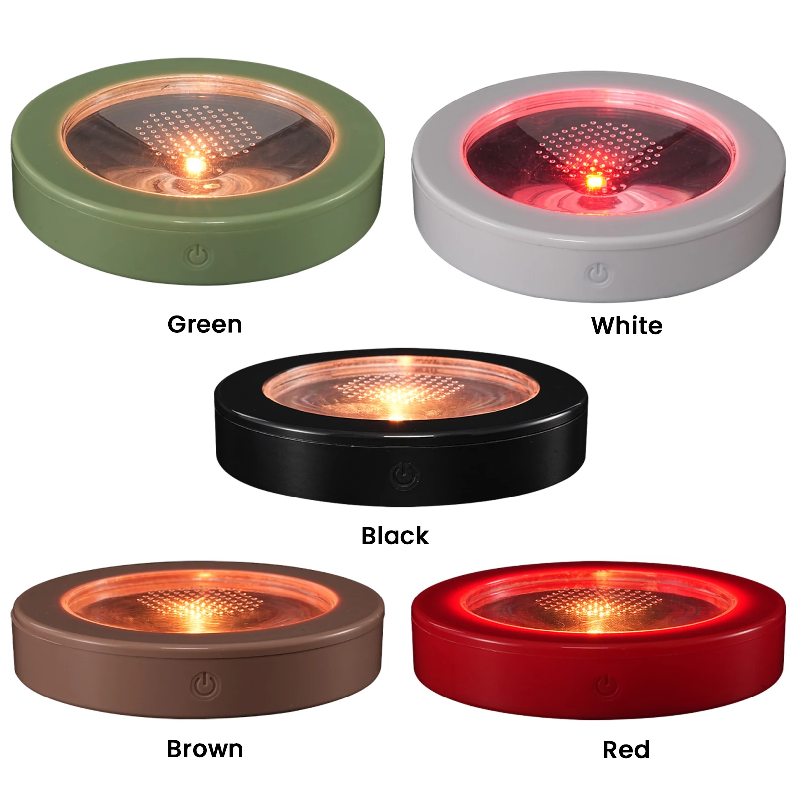 LED Illuminated Coaster Multi-Purpose Glowing Drink Coaster Light Up Coasters Base for Bars/Restaurants/Beer/Weddings/Clubs