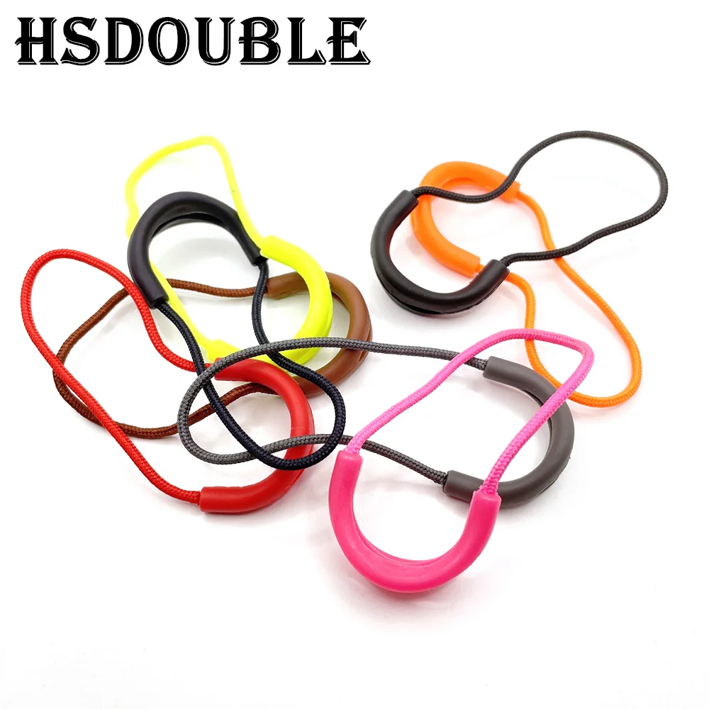 10 Pcs/Pack Mix Color Zipper Pull Cord Zipper Head Pull Puller End Fit Rope Tag Fixer Zip Cord for Garment Bags Accessory