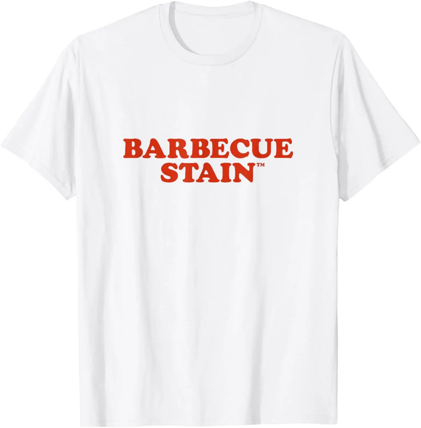 Official Barbecue Stain T-Shirt 100% Cotton Trendy Y2K Short-Sleeve Tee – Soft, Quick-Drying, & Moisture-Wicking; Ideal Sports
