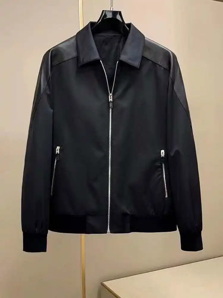 ملابس عمل رجالية كاجوال فضفاضة ذات ياقة Jaet Sle ملابس أمريكية أنيقة للخريف وصلت حديثًا من نسيج البوليستر