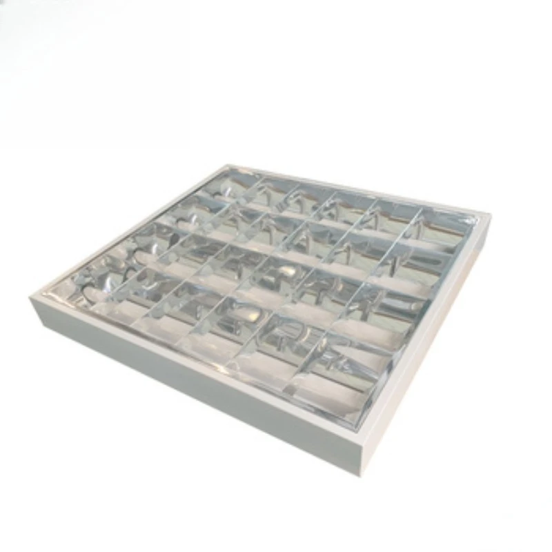 Light Emitting Diode Grid Lamp Fixture Protection Commercial Lighting Rectangular Grid Lamp