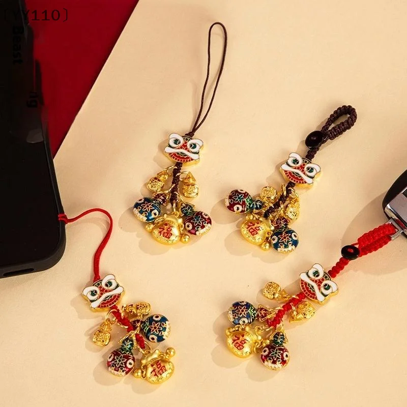 itariaYY110 soiFortune God Schlüsselanhänger, Taschenzubehör, vielseitige Partygeschenke, hängender Anhänger, Dekorationen im chinesischen Stil