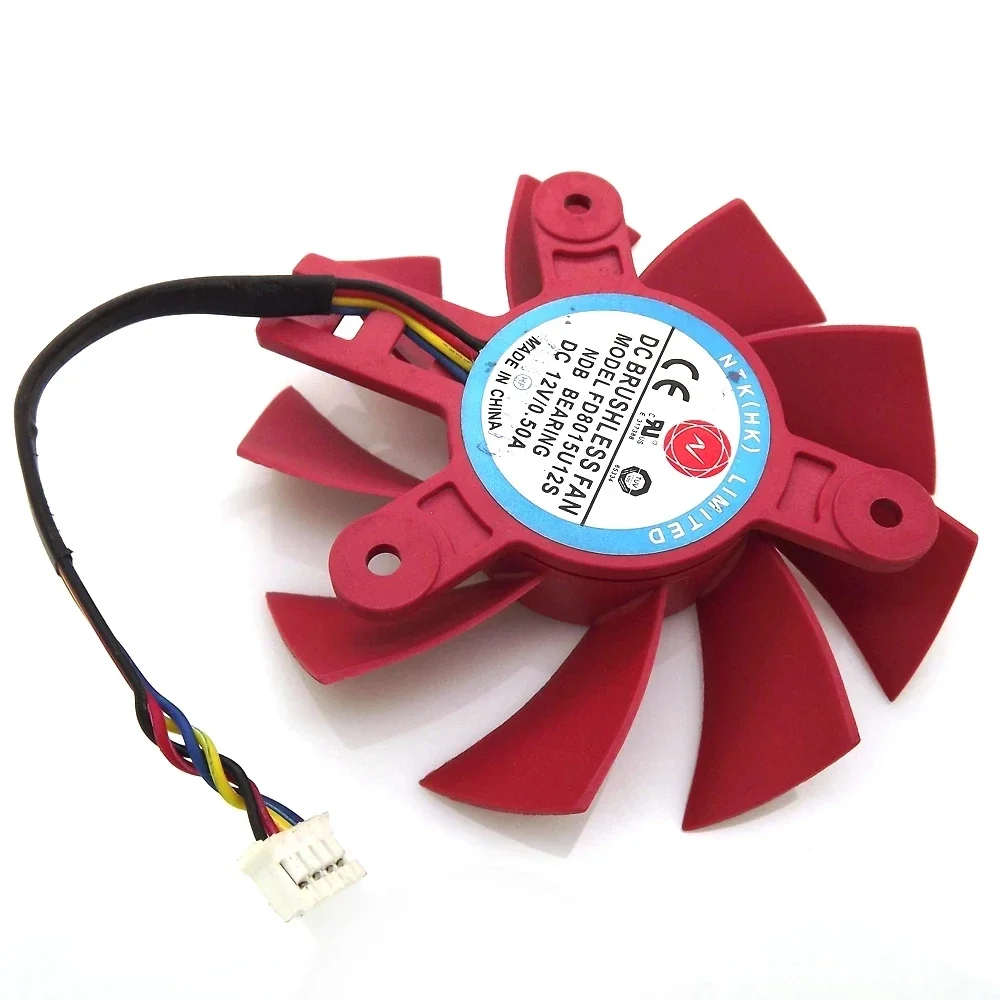 

NTK FD8015U12S DC12V 0.50A 4Pin 4Wire 75mm 47x47x47mm For AMD HD7750 HD7770 Graphics/Video Card Cooling Fan