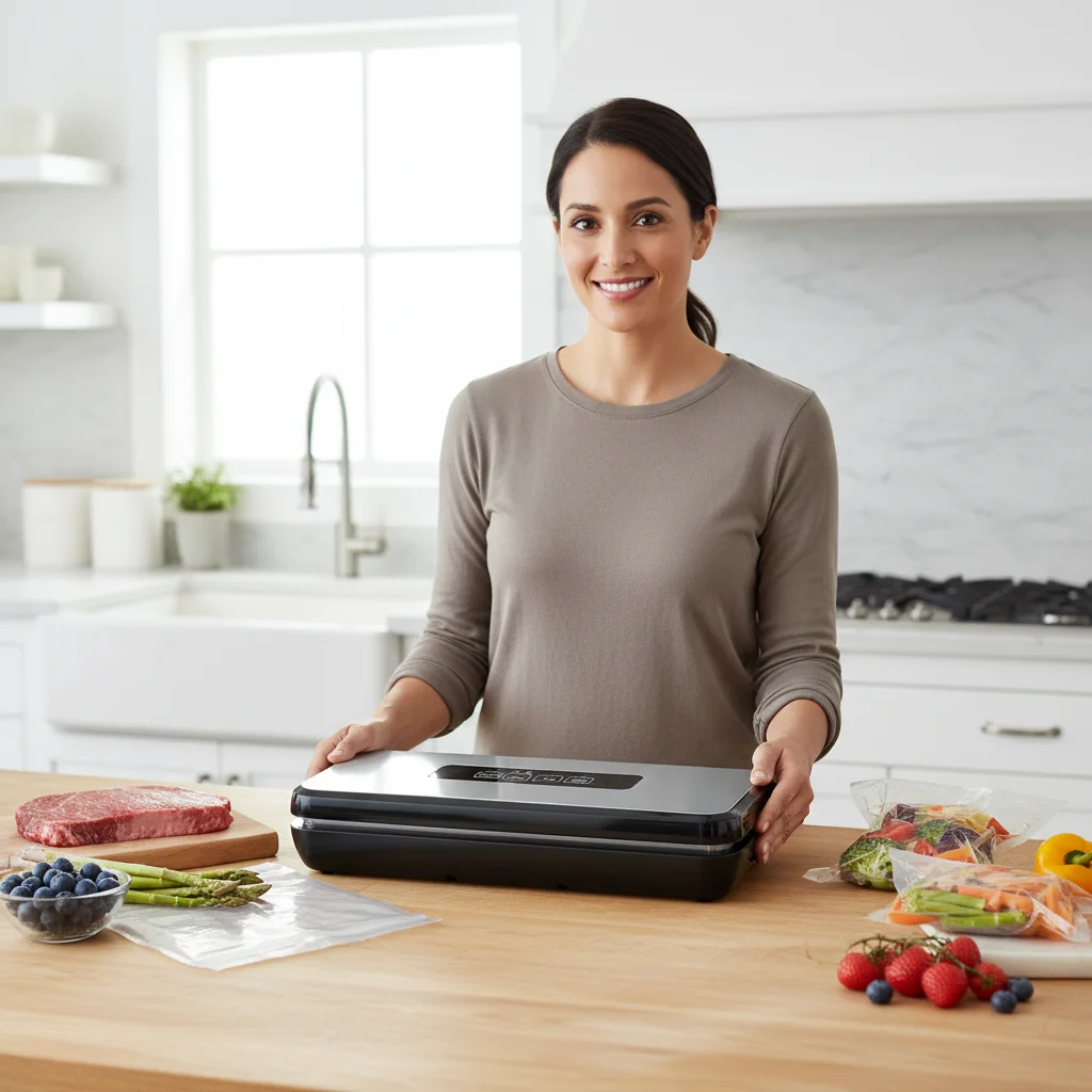 Latest Wet/Dry Dual-Use Food Packaging Vacuum Sealer, Suitable for Home and Commercial Use