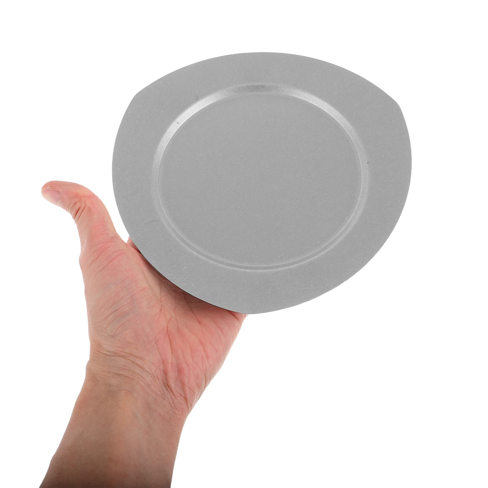 

Retro Stainless Steel Kitchen Plate Large Capacity Vintage Design Metal Dinner Plates Vegetable Tray Dessert Plates Cake Serving