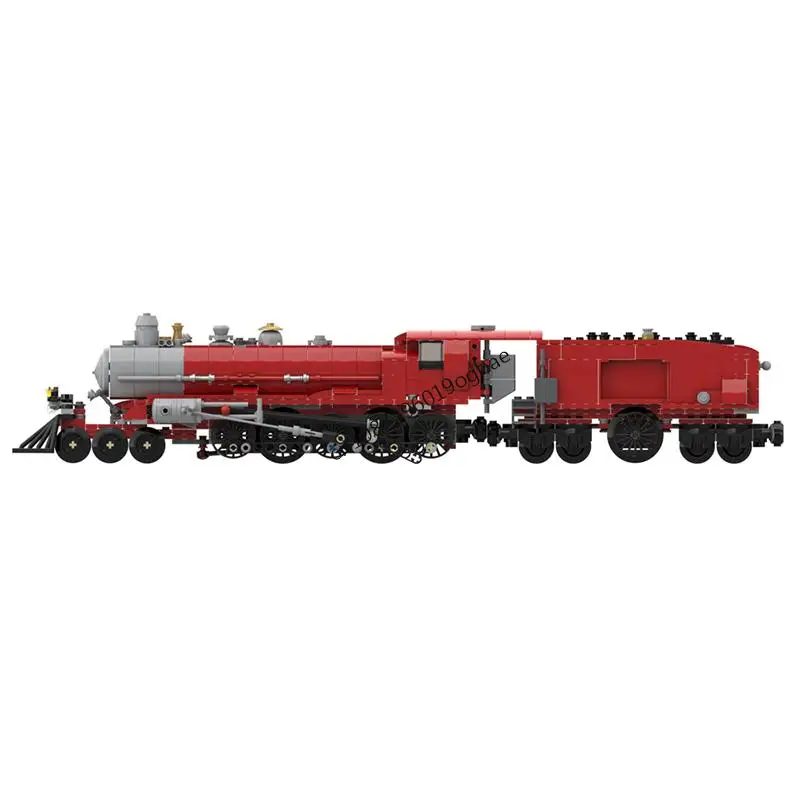 New 687Pcs City Technical Train Tracks Railway Moc Red Steam V2 Model Building Blocks Diy Creative Ideas Kids Toys Birthday Gift