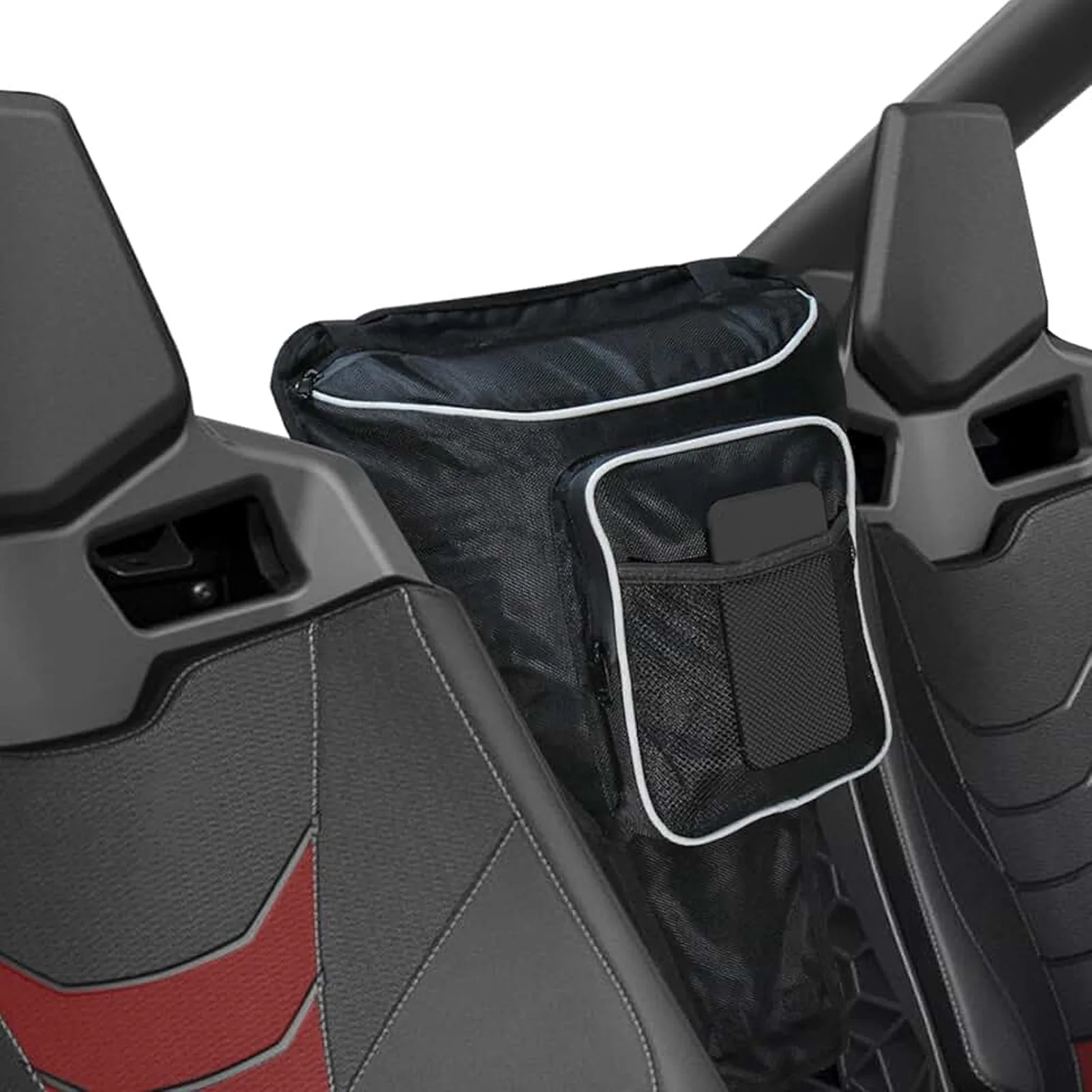 

UTV Center Storage Bag 1680D Oxford Cloth Waterproofing Mesh Pocket Replacement for Polaris RZR XP 1000 Turbo 570 800 900 S 800