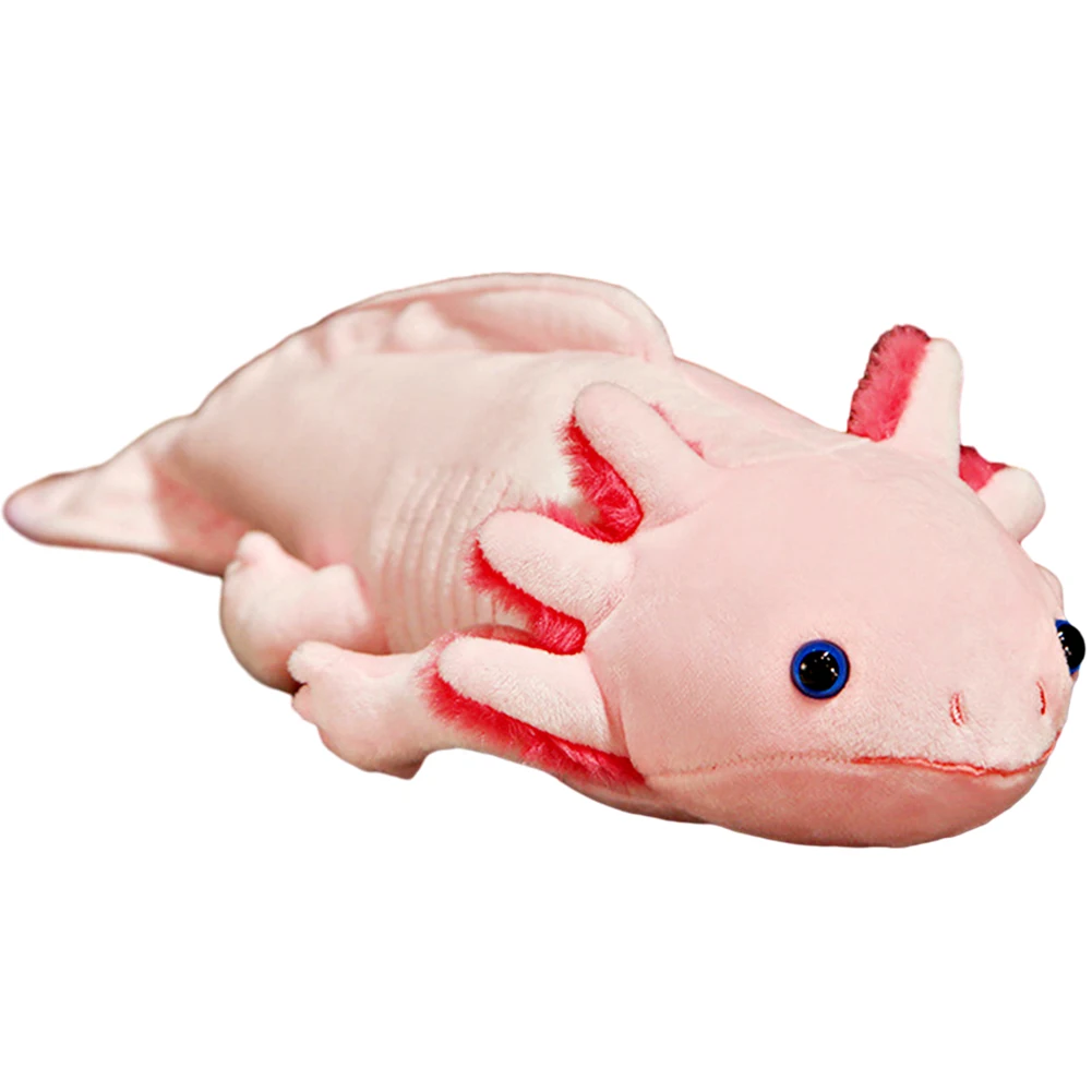 45 centimetri Kawaii Mexicanum Axolotl Bambole Animali Carino Axolotl Peluche Ripiene Giocattolo Simulazione Dinosauro Ambystoma Bambola di Pezza per I Bambini