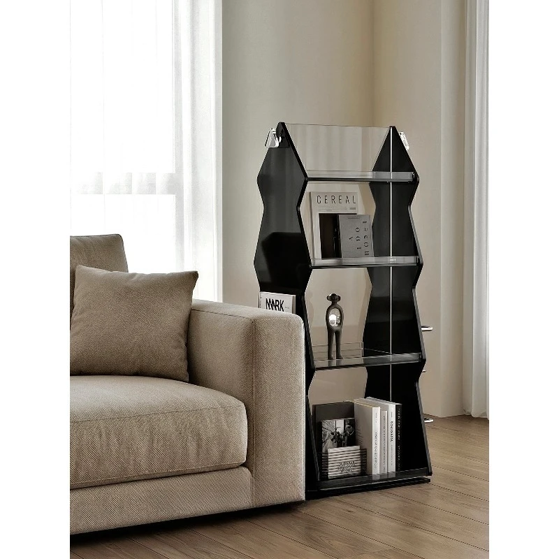 Rotary bookshelf, floor storage rack, household multi-layer storage rack
