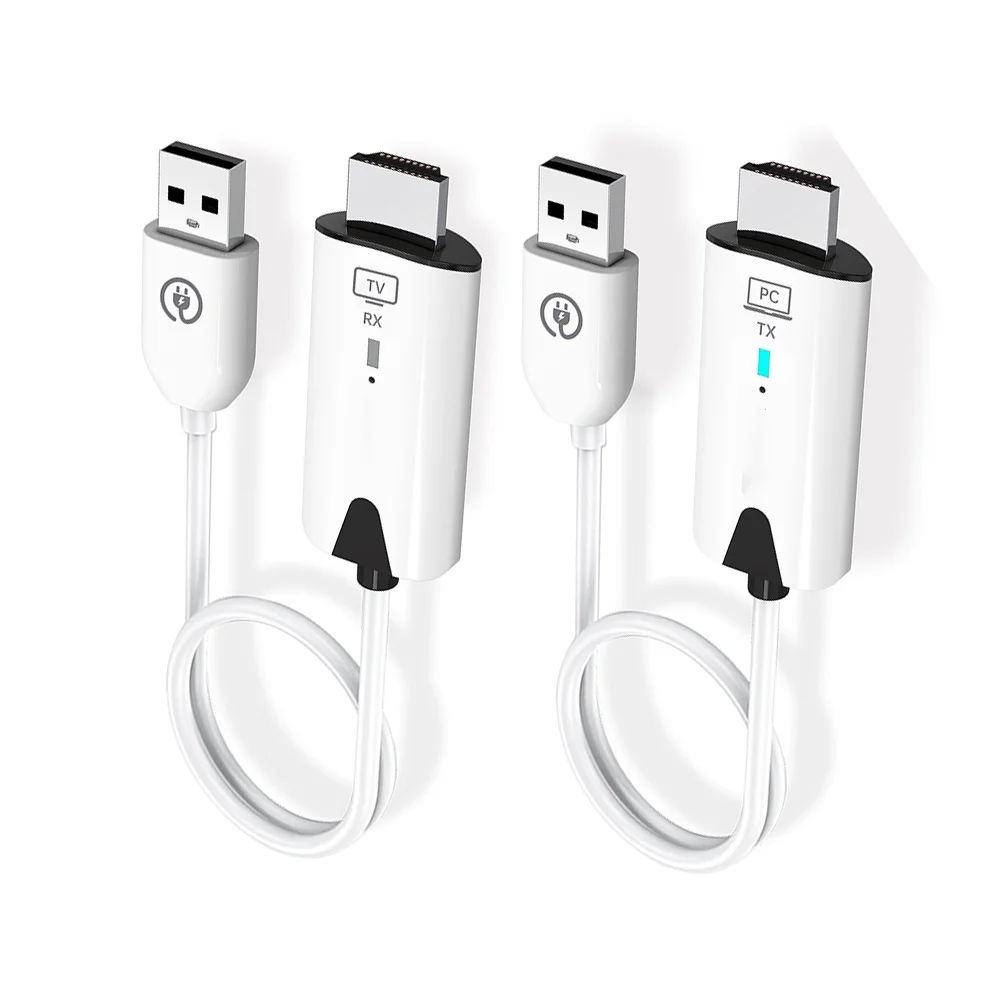 

30m Wireless Transmission Video Transmitter and Receiver HDMI-compatible Extender Display Adapter Cable Screen Mirror for Camera