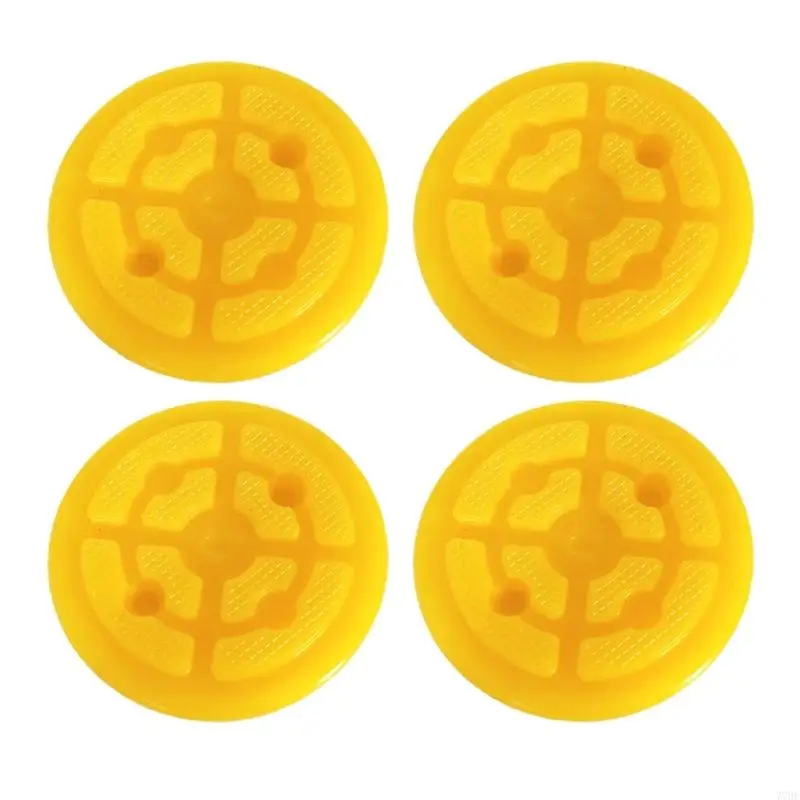 

77HF 4pcs Rubber Lifting Platform Pads Round Auto Lift Platform Pads for Double Column Lifts Heavy Duty Protective Mats Pads
