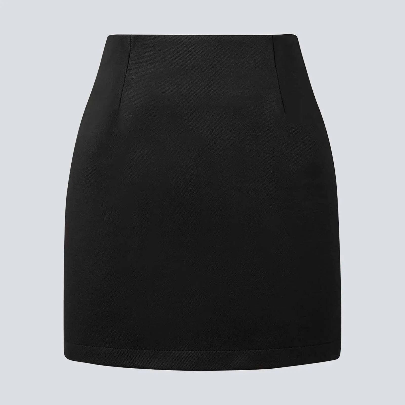 

Ladies Elegant Solid Color Half Bodies Skirts High Waisted Tight Fitting Fashionable A Line Pencil Mini Skirts For Women