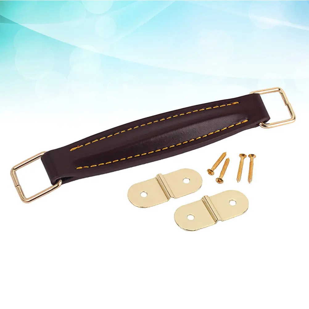 Guitar Amplifier Handle Strap PU Vintage Style Coffee Color Comfortable Replacement for Speaker Cabinet Amp Speaker