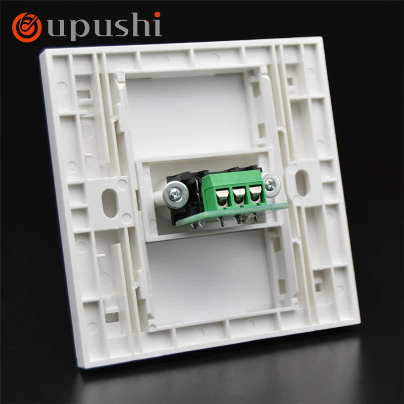 Oupushi Red and White Double Lotus Head Audio Socket HDMI 4K HD AV Panel Solder Free Wall Plug Home 86 Multimedia