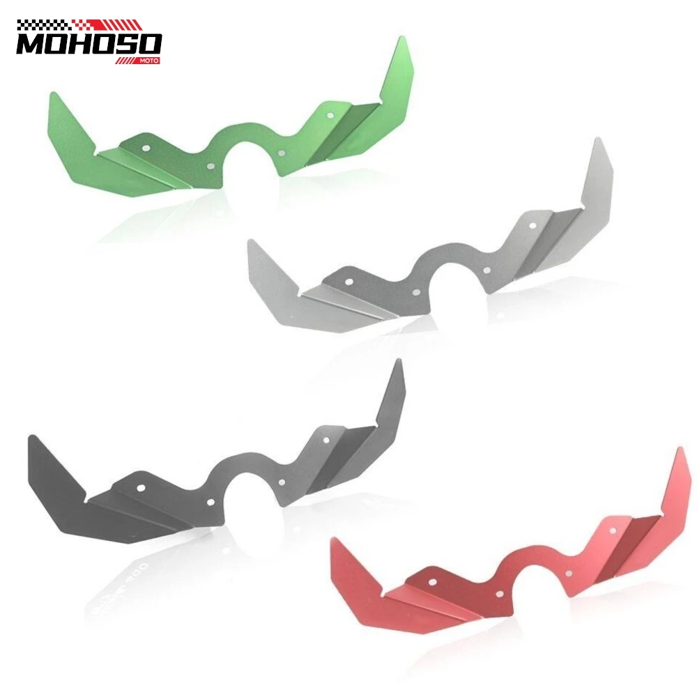 

Motorcycle Aluminum Front Fairing Pneumatic Wing Lets Tip Downforce Wings Air Deflector For Kawasaki Ninja 400 2018-2023 2024